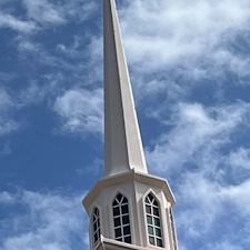 Drone-Wash-of-Church-Steeple-on-Dauphin-Island-Parkway 0