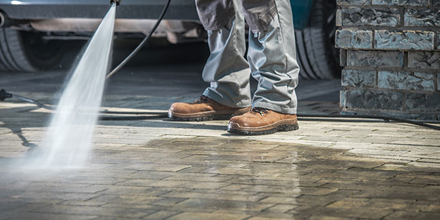 Driveway washing